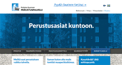 Desktop Screenshot of perustuspalvelu.fi
