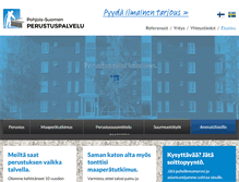 Tablet Screenshot of perustuspalvelu.fi